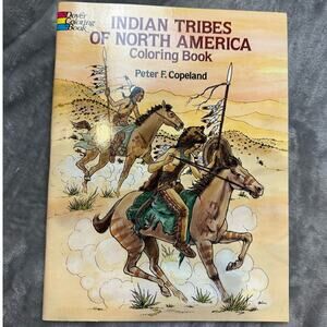 Indian Tribes of North America Coloring Book Peter Copeland 1990 Dover